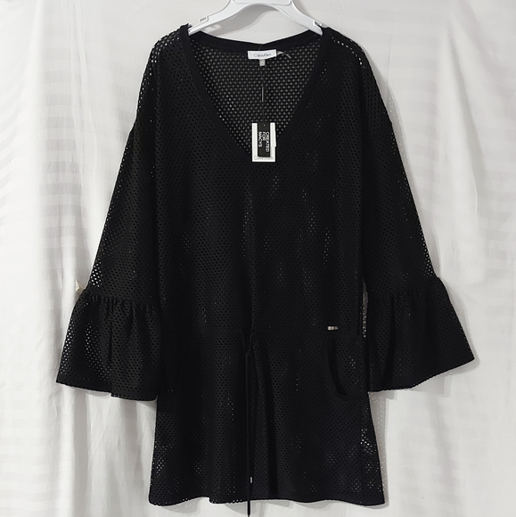 Calvin klein coverups size Large/XLarge Long sleeves color black - Picture 11 of 16